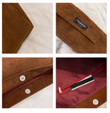 Striped Corduroy Shoulder Bags Vintage 1521277494