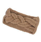 Winter Solid Big Bow Fish Knit Wool Headband