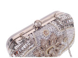 Clutch Silver Evening Bags With Chains Handbag