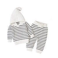 Cardigan Coat + Pants+ Hat Clothing Sets Kids Suit Girl Knit Sets