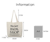 Canvas Shopping Bag Simple Books Bag