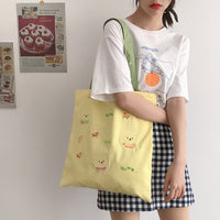 Embroidery Cloth Handbag Tote Eco Cotton Fabric