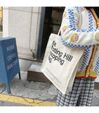Shopping Bag Notting Hill Books Bag Female Cotton Cloth Shoulder Bag