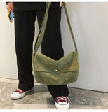 Small Satchel Corduroy Single Casual Handbag