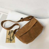 Small Satchel Corduroy Single Casual Handbag