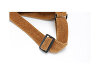 Simple Corduroy Crossbody Bags Leisure Zipper Handbag