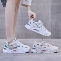 Mesh Sport Shoes White Vulcanized Tennis comfort Walking shoes