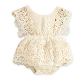 Hollow Out Lace Baby Romper