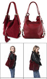 Leather Shoulder Bag Female - Hobo Messenger Top-handle bags
