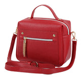 Casual PU leather solid crossbody bags