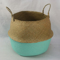 Mini Seagrass Belly Storage Basket Straw Basket Handmade