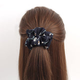 Flamingo Floral Solid Houndstooth Hair Holder Rope
