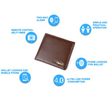 Smart Wallet Men Genuine Leather High Quality Anti Lost Intelligent Bluetooth for IOS, Android
