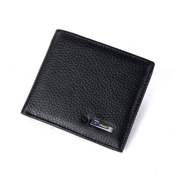 Smart Wallet Men Genuine Leather High Quality Anti Lost Intelligent Bluetooth for IOS, Android