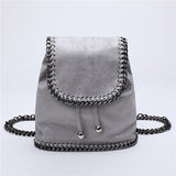 Mini Backpacks for Women Small Drawstring Chain Bag Backpacks