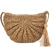 Summer Travel Straw bag Rattan Tote Knitted Hand Bag