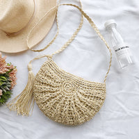 Summer Travel Straw bag Rattan Tote Knitted Hand Bag