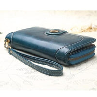 Vintage Women Wallet Clutch Quality Leather Long Wallet