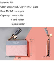 Leather Small Wallet Women Coin Pocket