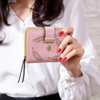 Small wallet Hollow Leaves for credit cards