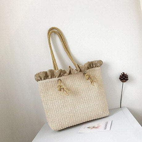Casual Women Handbags Female Summer Knitting Straw Bags