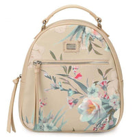 Faux leather shoulder bags big flower backpacks