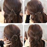 Triangle Moon Hairpins Hair Clips