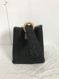 Mini Woven Bucket Bag