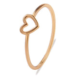 Ring Hollow Heart Rings