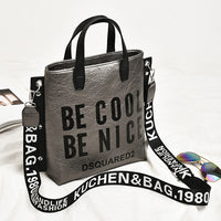 Letter Soft Large Shopping Tote