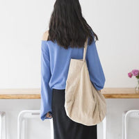 2019 New Canvas Corduroy Women Handbag Vintage Shoulder Bag