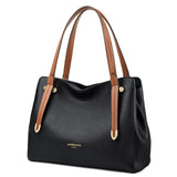 Split Leather Totes Lady Casual Gentlewoman