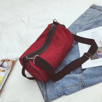 Solid Color Corduroy Crossbody Bags Travel bags